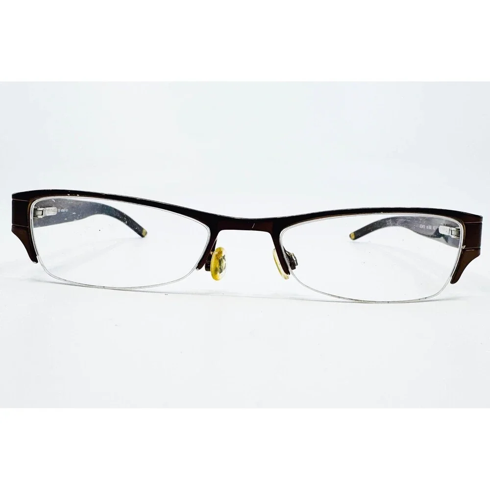 Kenneth Cole Reaction Eyeglasses Mens Brown Half Rim KC0479 809 49-17-130